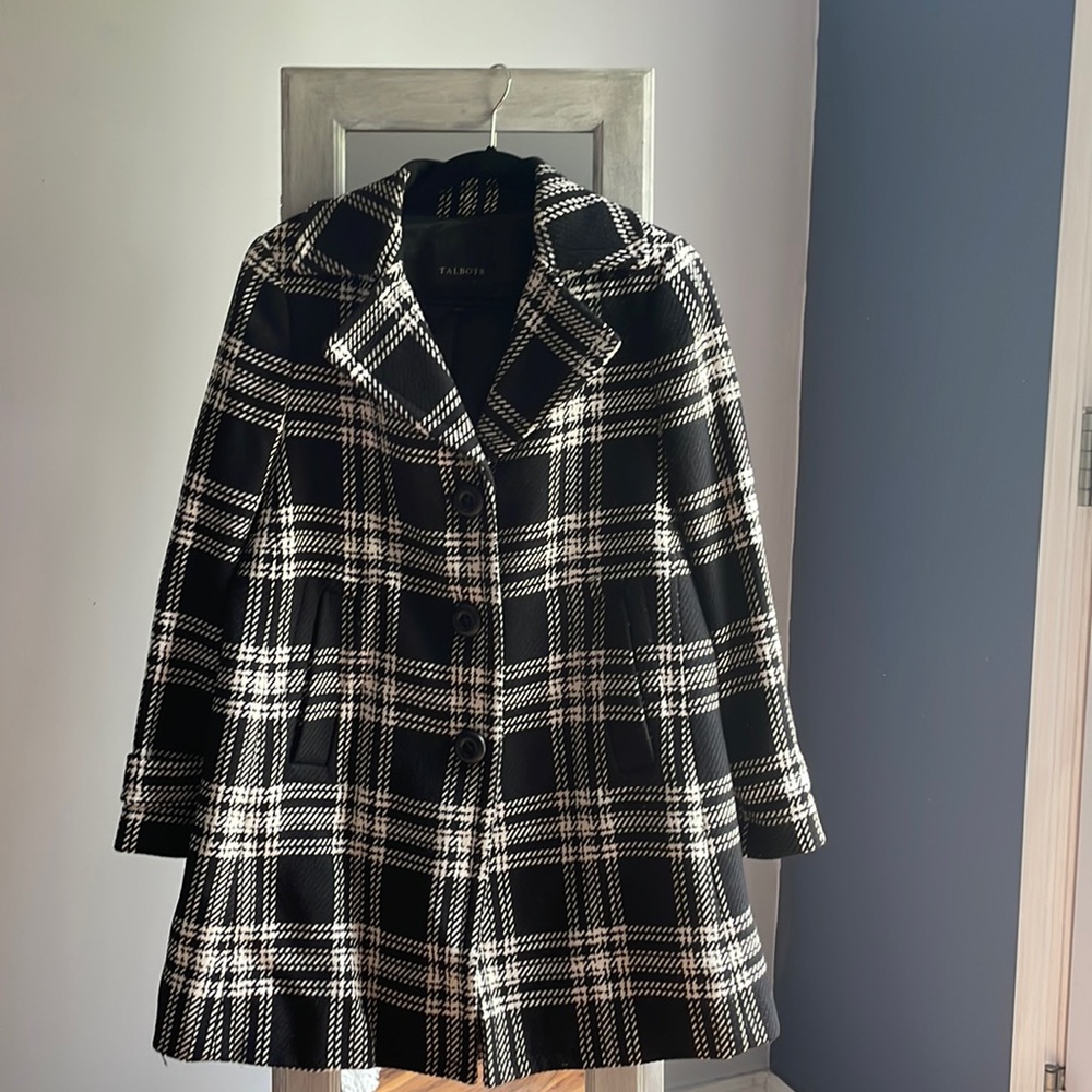 Talbots fully lined midi coat